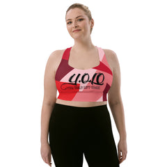 Y.O.L.O PINK Top Sports Bra