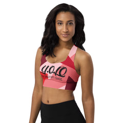 Y.O.L.O PINK Top Sports Bra