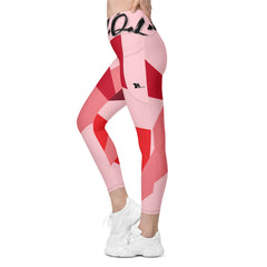 Y.O.L.O PINK Bottom Leggings w/ Pocket