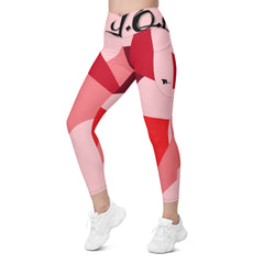 Y.O.L.O PINK Bottom Leggings w/ Pocket