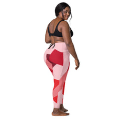 Y.O.L.O PINK Bottom Leggings w/ Pockets