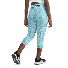 Y.O.L.O BLUE Capri Leggings